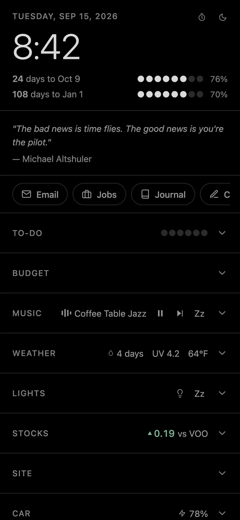 Dark theme